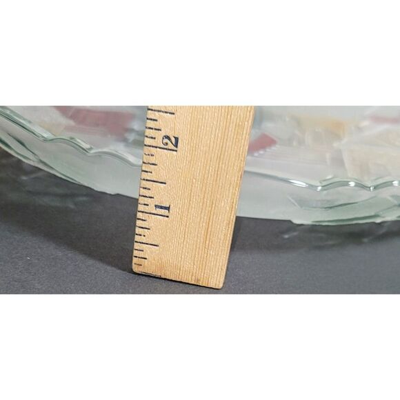 14" Frosted and Painted Christmas Tray - Picture 7 of 7